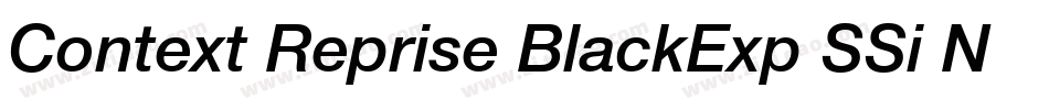 Context Reprise BlackExp SSi Normal字体转换